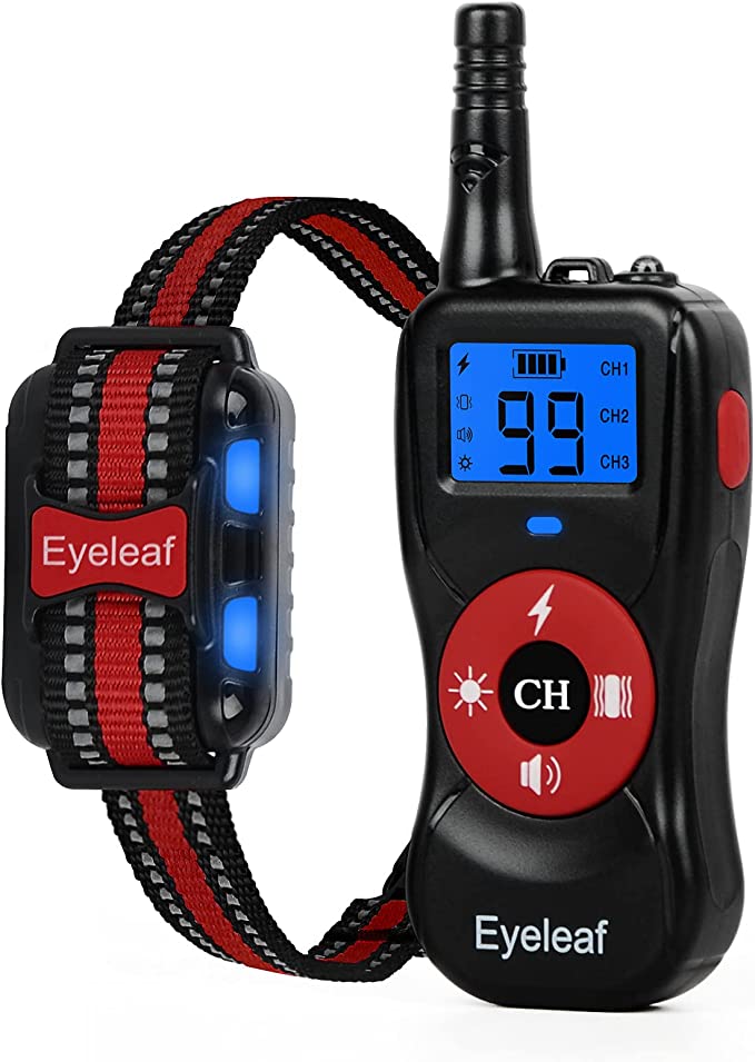 Colliers de dressage pour chiens - Collier Dressage Chien Collier Electrique pour Chien avec Beep Vibra Choc Collier Dressage Chien IP67 étanche et Rechargeable 800 Mètre