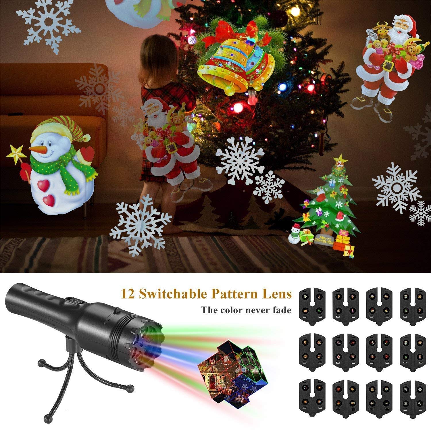 Lampe de Projecteur à Motifs