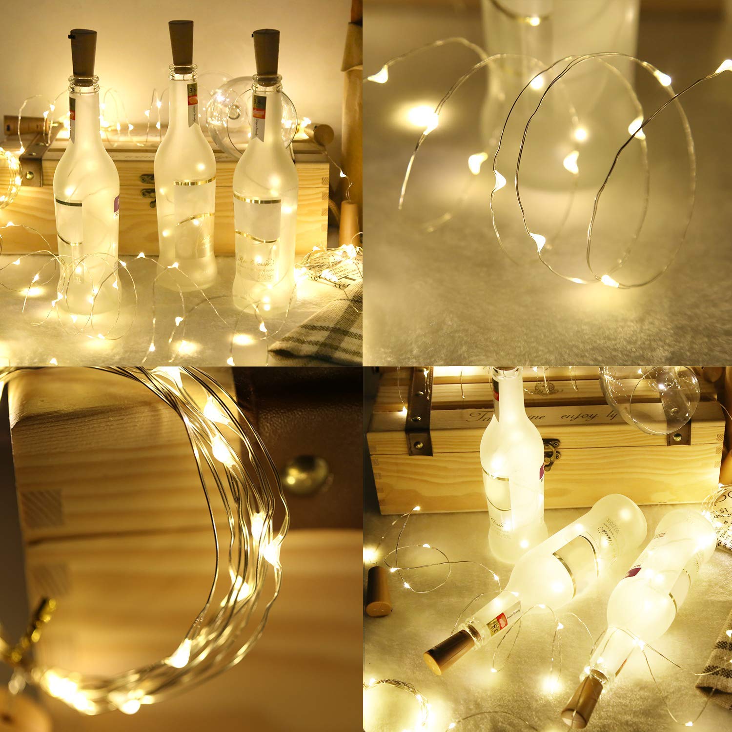 Bouteille Guirlandes Lumières