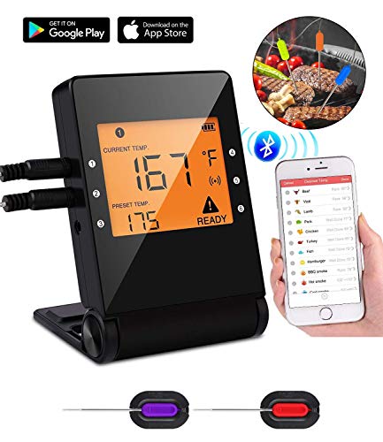 Thermomètre de cuisine sans fil Bluetooth avec écran LCD