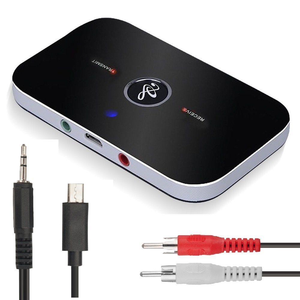 Ozvavzk Bluetooth Émetteur Récepteur 2-en-1 Transmitter Receiver Adaptateur Audio Sortie de Musique Stéréo Audio