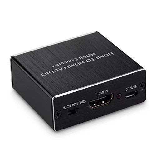    Ozvavzk HDMI Audio Extracteur 4Kx2K Convertisseur HDMI vers HDMI SPDIF TOSLINK Optique et Audio stéréo 3,5 mm Numérique vers Analogique Adaptateur