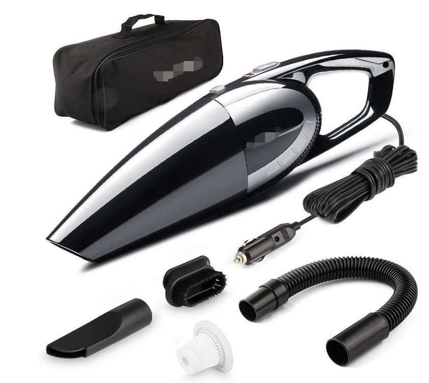 Aspirateur de Voiture 5KPA Utilisation Humide/Sèche Aspirateur de Poussière Filtre HEPA, Cordon Alimentation 4,5m, Étui de Rangement Fourni