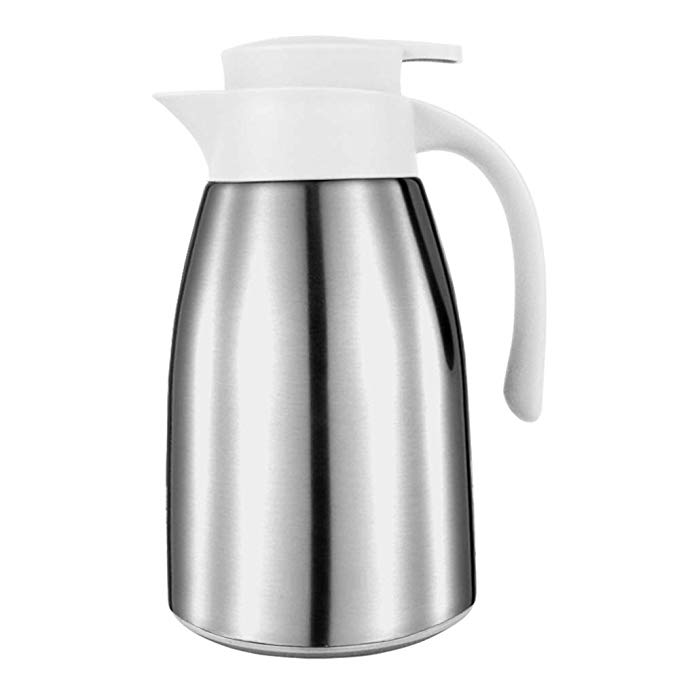 Thermos Café 1l Pichet Isotherme Double Paroi en Acier Inoxydable Sous Vide Thermique