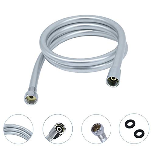 Jazz Pose Flexible Douche en PVC 1,5M / 59 pouces Tuyau de Douche à Main pour Remplacement Universel, Flexible, Nœud et Leakproof,Connexions en laiton