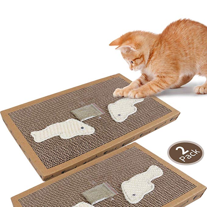 Grattoir en Carton pour Chat. 38.2 * 24.5 * 4CM(2)