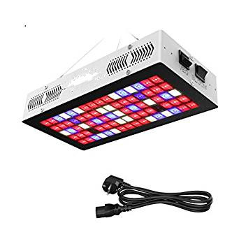 300W Lampe Horticole, 80 LEDs, 3 Modes d'Eclairage, Spectre Complet