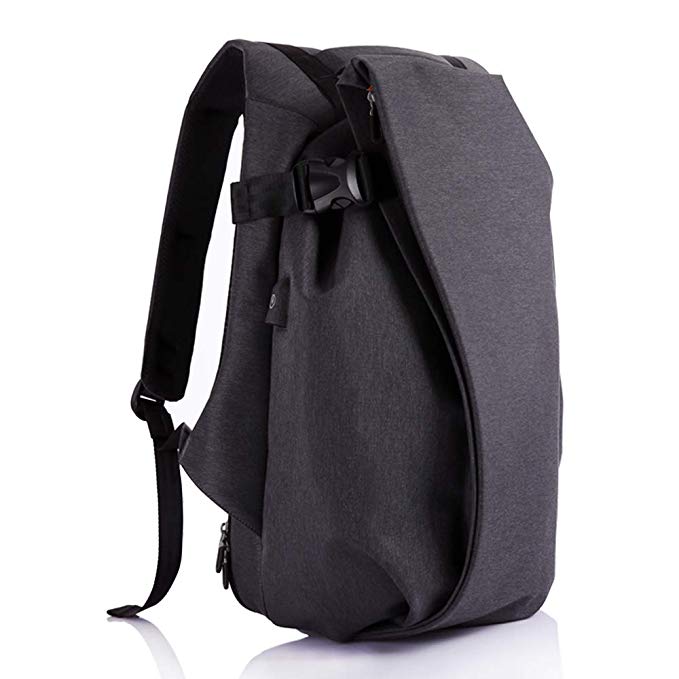 Sac à Dos Anti-vol USB, Sac a Dos Ordinateur Portable 15.6 Pouces Homme et Femme, Sac Loisirs 35L pour Voyage /Universitaires/ Affaires, Noir