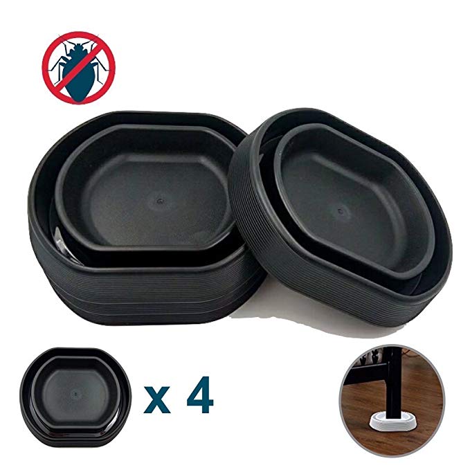 Piège punaises de lit bed bugs lot de 4 noir