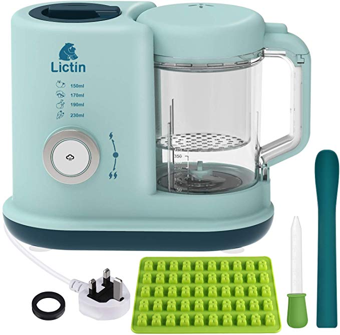 Cuiseur à Vapeur Bebe 4 en 1 Robot Multifonction Bebe Mixeur Cuiseur Bebe Mélange Réchauffage Stérilisation pour le Repas Du Bébé