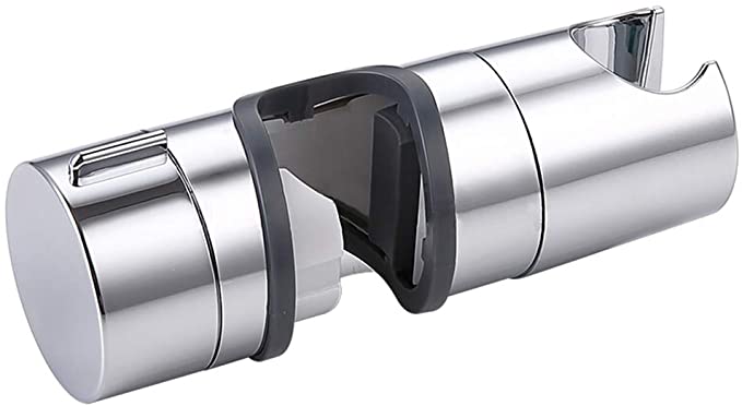 Support Douche 18-25mm Support Pommeau de Douche Remplaçable Support Douchette à Main Réglable pour Salle de Bain ABS Chromé (Argent)