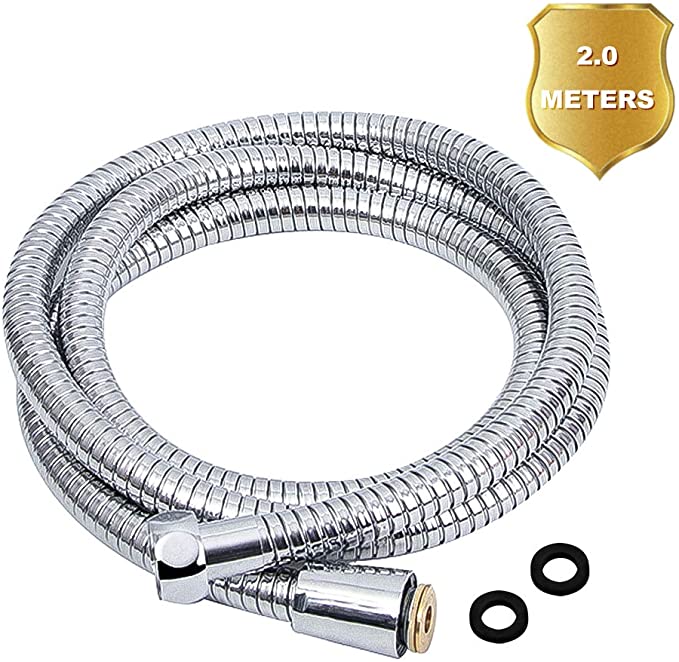 Tuyau de Douche 2M, Flexible Douche Acier Inoxydable Universel 1/2