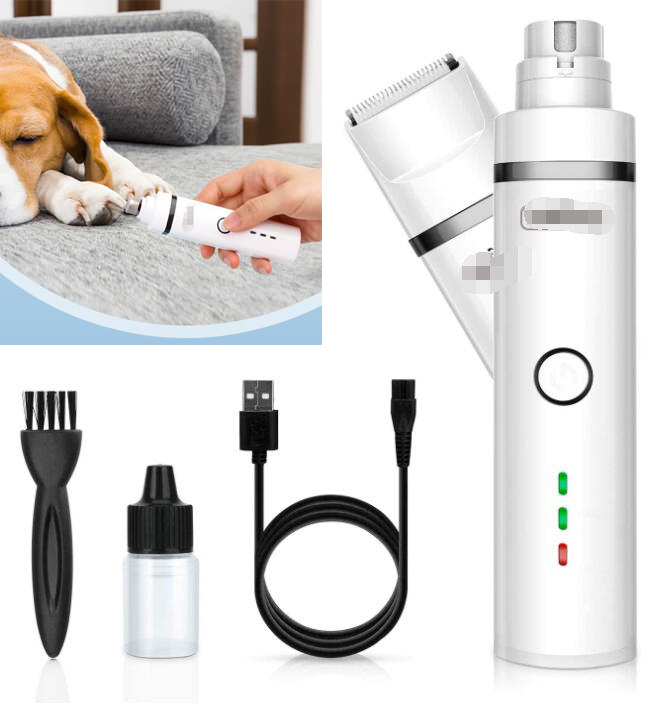 N2 en 1 Ponceuse à Griffes et Tondeuse pour ChienS