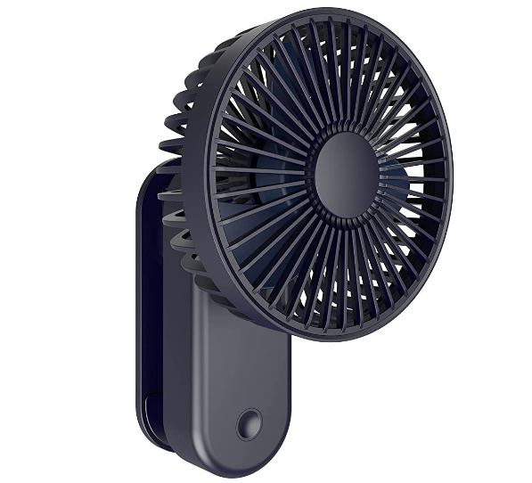 Aitsite Mini Ventilateur à Pince 4000mAh, Ventilateur à Clip avec Support Magnétique, Ventilateur Portable USB 3 Vitesses, Puissant et Silencieux Pour Maison, Bureau, Table, Camping etc (Bleu)