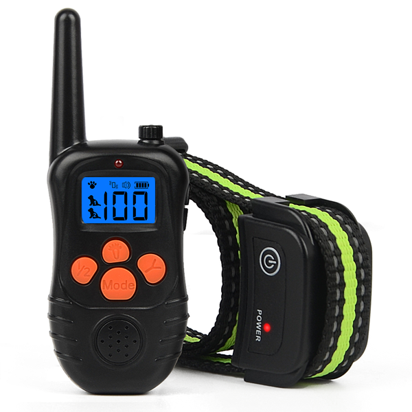 Wodondog Collier de Dressage pour Chien, Collier Électrique pour Chien Rechargeable et Étanche 300 Mètres avec Mode de Vibration Sonore 