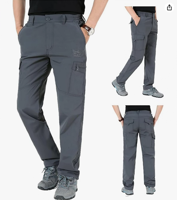 Pantalon Cargo Homme Travail avec Poches Séchage Rapide