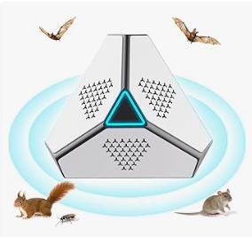 Ultrasons pour Rats, répulsif à ultrasons Souris et Rats 360° avec lumière LED répulsif à ultrasons pour Souris rongeurs parasites internes Plug-in cafards Anti-parasites pour Intérieur