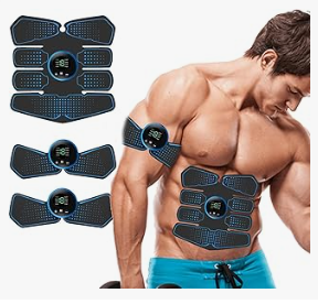 Electrostimulateur Musculaire,EMS Ceinture Abdominale Bras, ABS électro-stimulation Trainer, Ceinture de Massage électrique