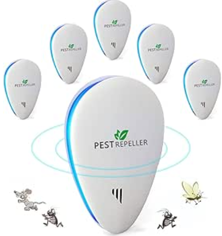 LOFFU Repulsif Moustique,ultrason Anti moustiques,pour moustiques, Souris, Fourmis, Mouches, araignées, cafards-Professionnel et Efficace