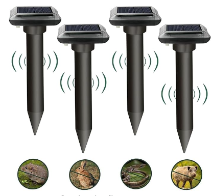 WUGEIN Répulsif Taupe Solaire,Anti Taupe Solaire Vibration 