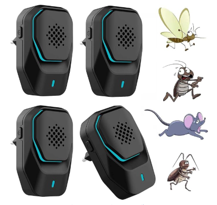 Répulsif pour moustiques,Intérieur Anti-moustiques à ultrasons,Souris, Fourmis, Mouches, araignées, cafards, 100% Professionnel et Efficace, répulsif à ultrasons électromagnétique Efficace