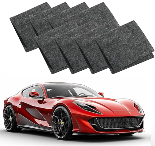 Nano Sparkle Cloth,Lot de 6 Efface Rayures Chiffon Voiture,Réparation Efficace des éraflures,Compatible avec Toutes Les Couleurs,pour Enlever Les Rayures de Voiture Chiffon Multifonction,M,Gary