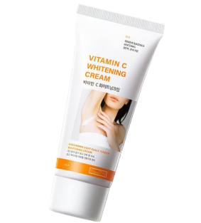 Crème Éclaircissante Corporelle 45g,Crème Éclaircissante pour Taches Sombres & Zones Sensibles,Vitamine C & Hydratante pour Axilles,Coudes,Genoux et Intérieur de Cuisse,Peau Plus Uniforme