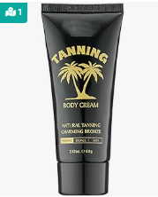 1 pot de crème autobronzante intensive enrichie en huile nourrissante, pour tous types de peau, 60 g