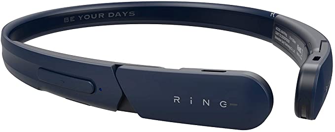 Mu6 Ring Air Conduction Casque à Oreilles Ouvertes, Écouteurs de Sport à sans Fil, Écouteurs Étanches, Casque pour Musique/Jeux/Entraînement/Course à Pied/Gymnase