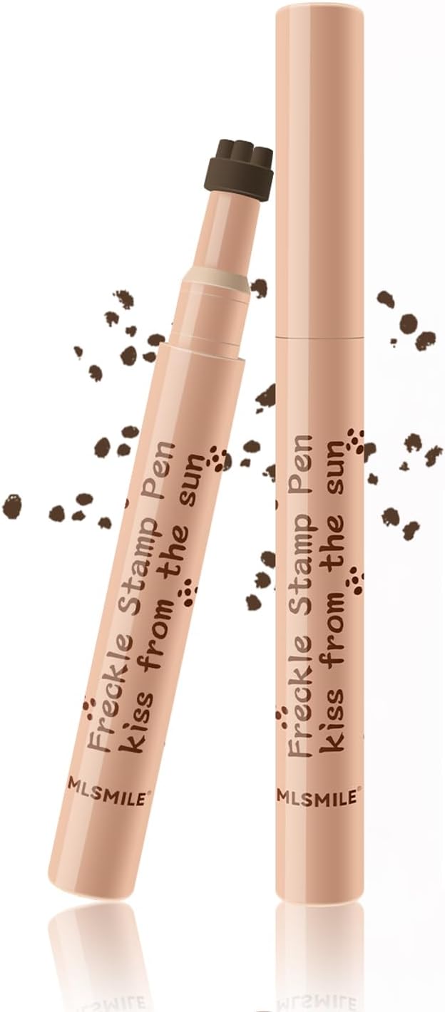 Freckles Pen, Outil de Maquillage de Taches de Rousseur, Visage Taches de rousseur, Fausses Taches de Rousseur, Stylo à Point Imperméable Doux et Durable #02 Café