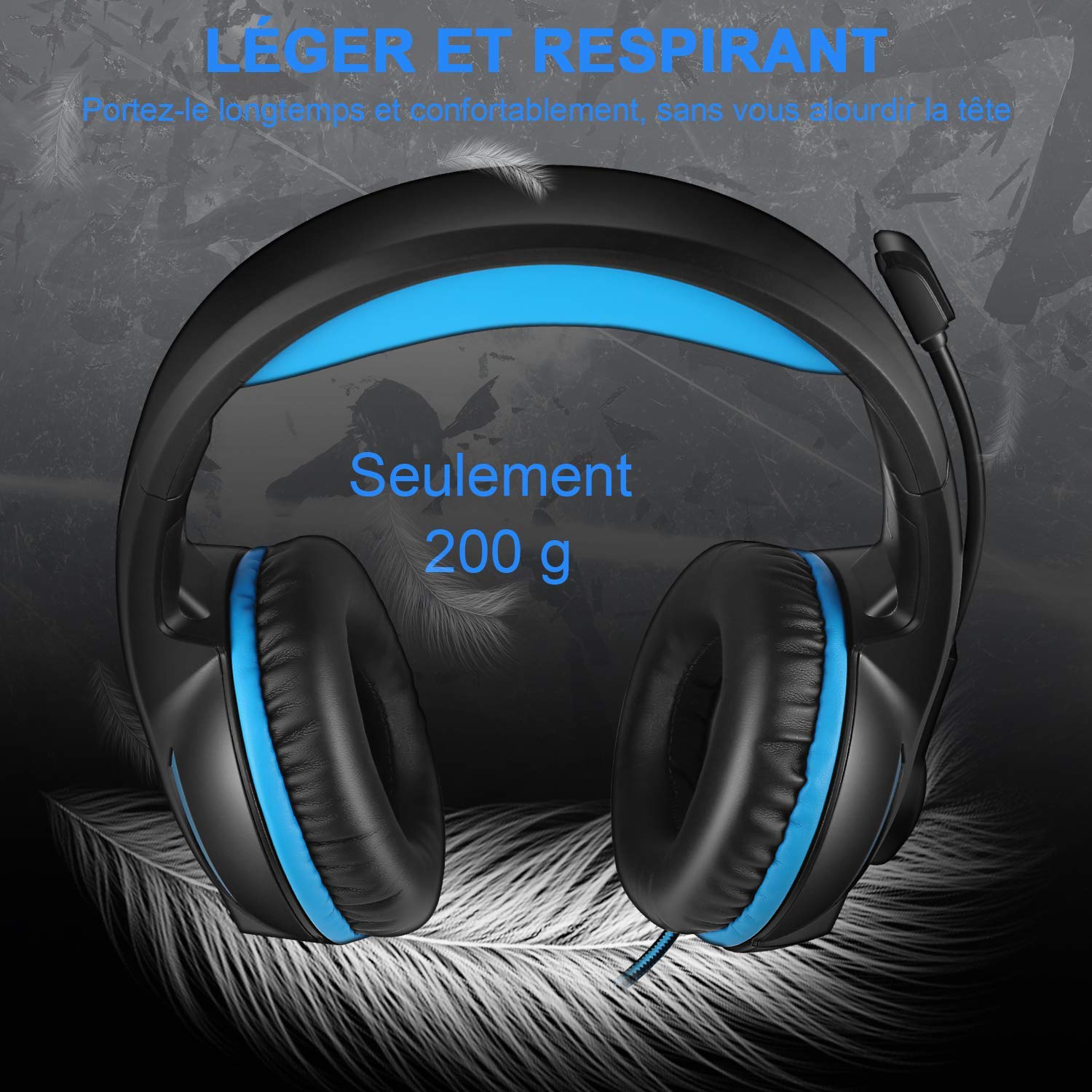 YINSAN Casque Gaming PS4, Casque Gamer Xbox One