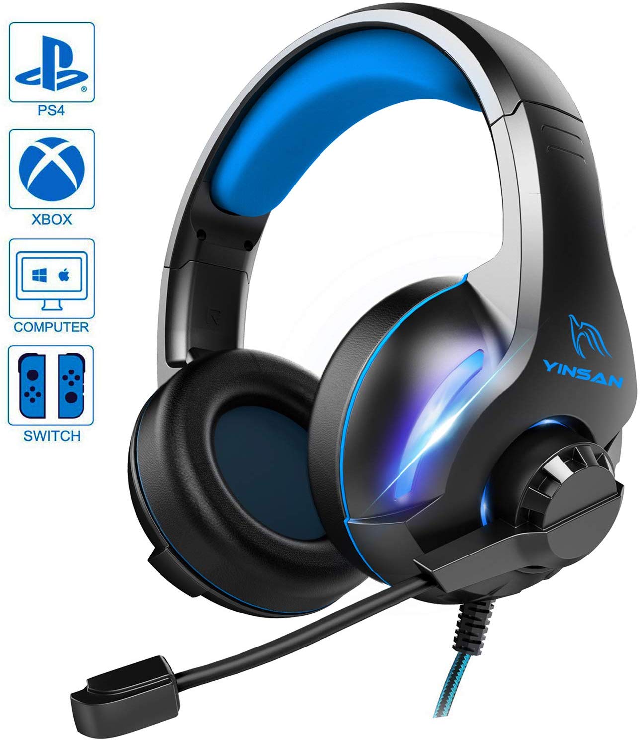 YINSAN Casque Gaming PS4, Casque Gamer Xbox One